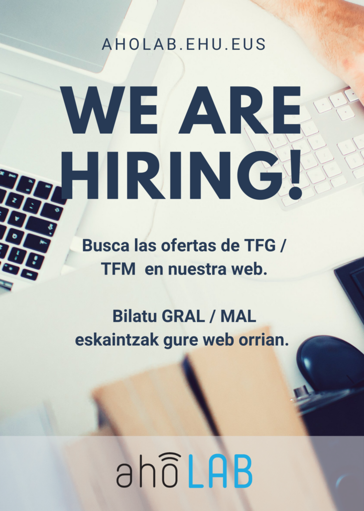 We are hiring! Busca las ofertas de TFG / TFM en nuestra web